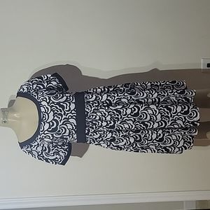 Black and White Patterned Dress